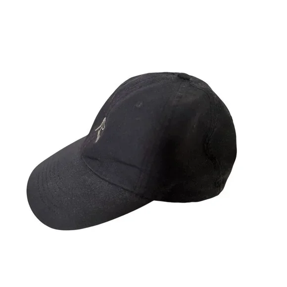 Rhoback Crave Performance Golf Cap Black Poly White Stitch Logo Adult Strapback - Picture 3 of 9